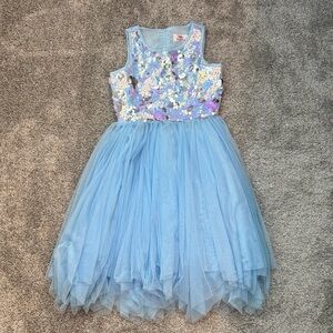 Justice Light Blue Sequin Dress